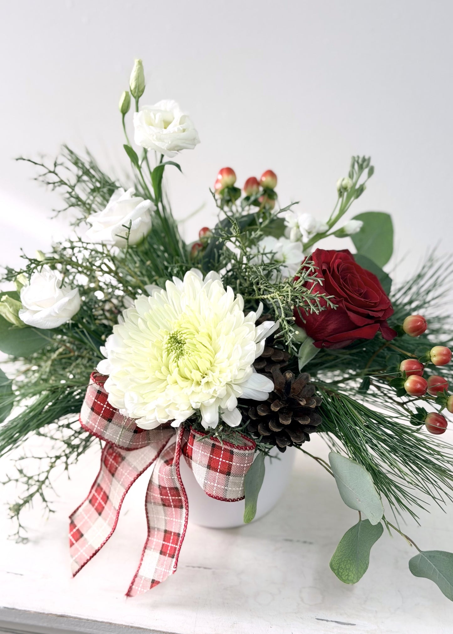 Centre de table hivernal