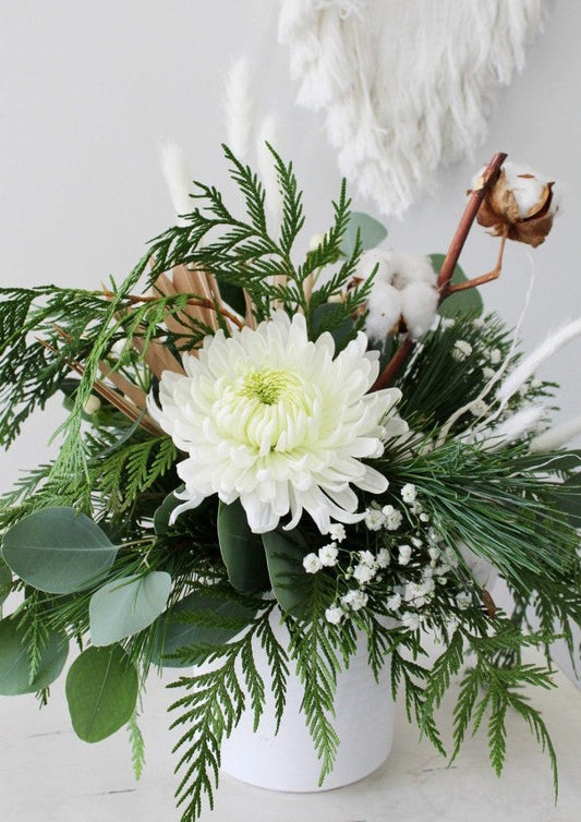 Centre de table de Noël au choix du fleuriste